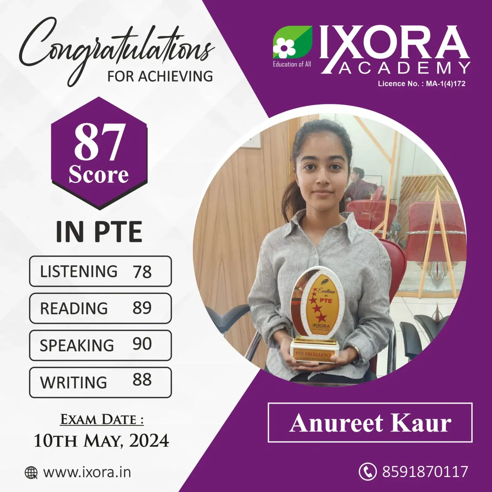 Anureet Kaur.PTE_Ixora