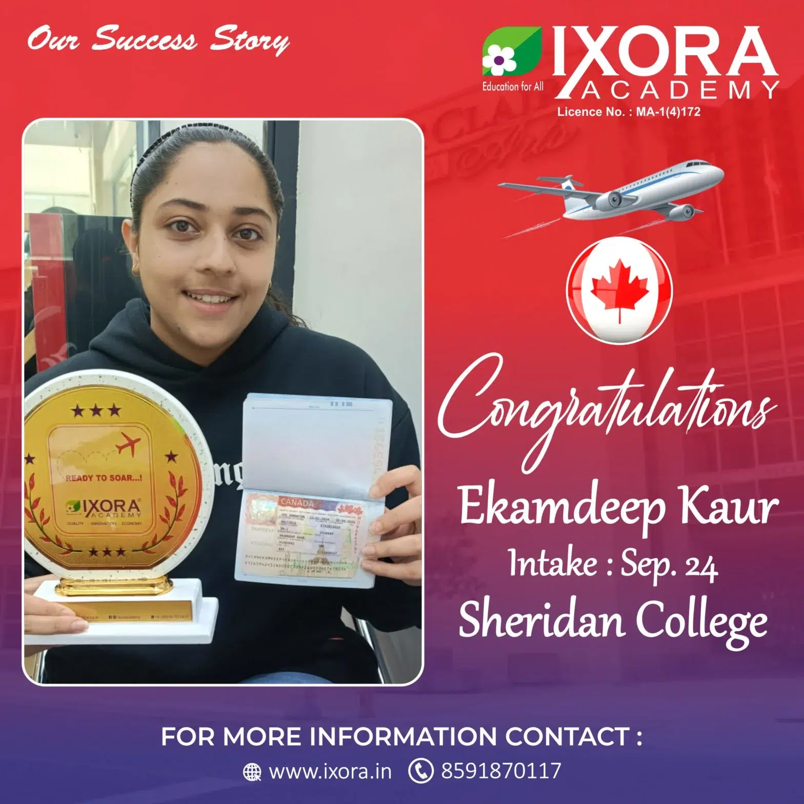 Ekamdeep-Kaur.-Canada-study-visa-Ixora