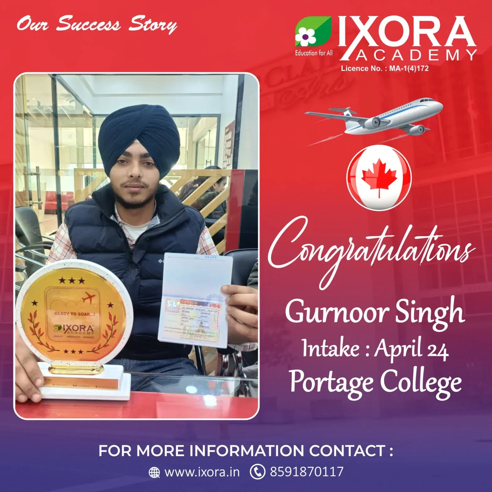 Gurnoor-Singh.-Canada-Study-Visa-Ixora