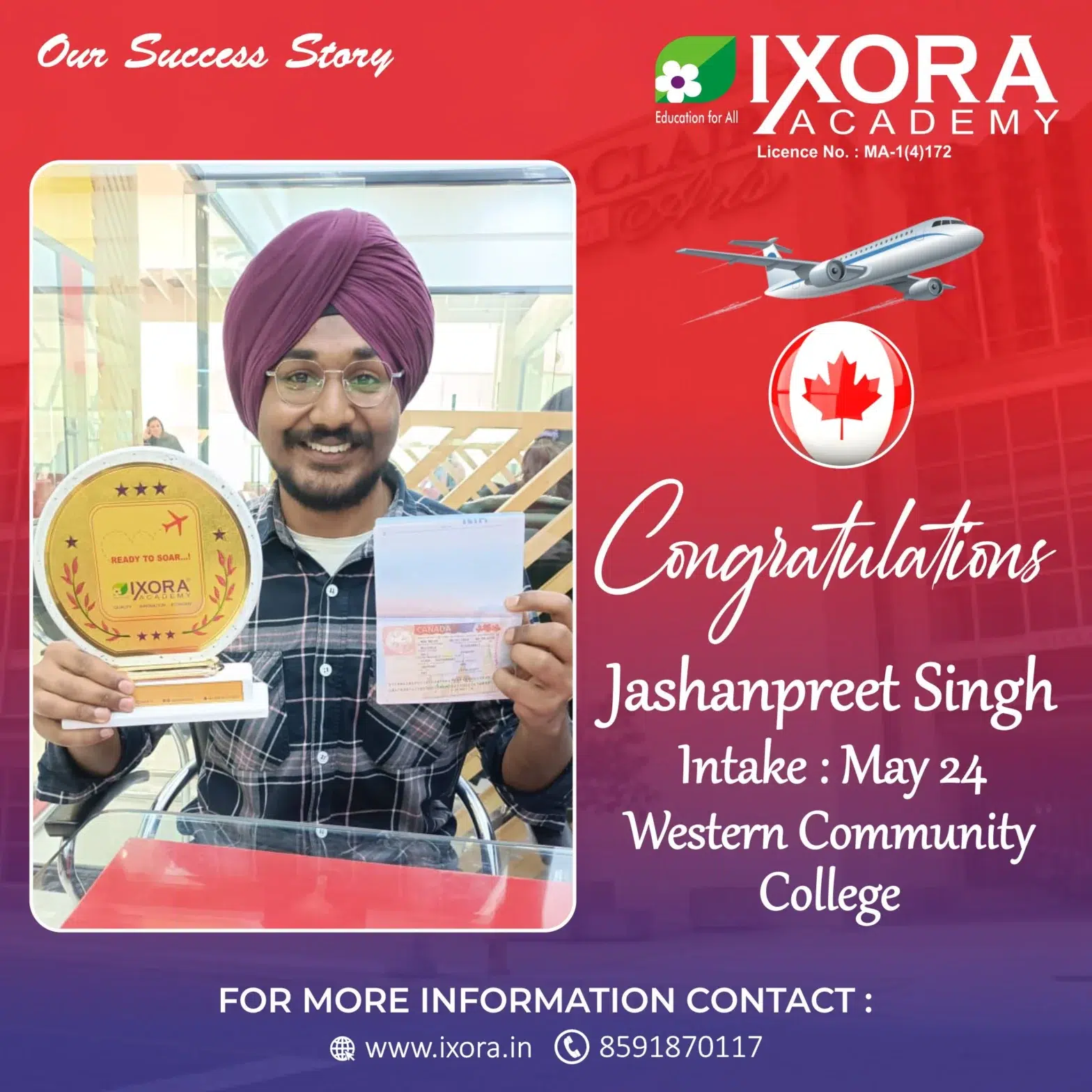 Jashanpreet-Singh.-Canada-Study-Visa-Ixora