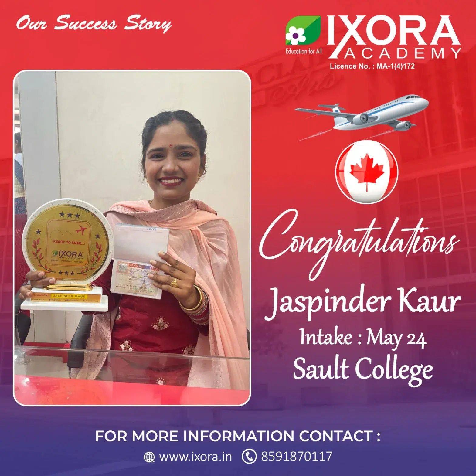 Jaspinder-Kaur.-Canada-Study-Visa-Ixora