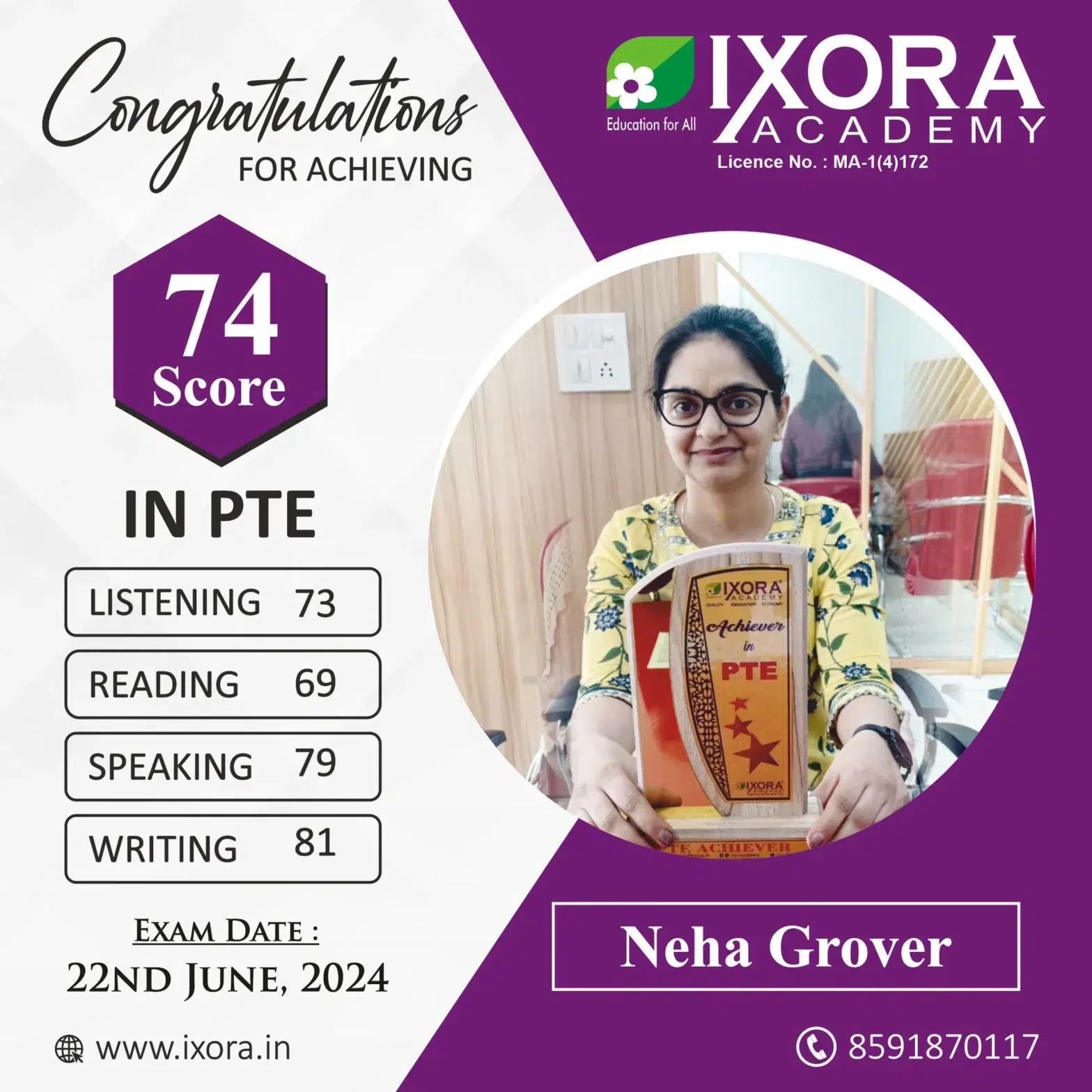 Neha-Grover.-PTE_Ixora