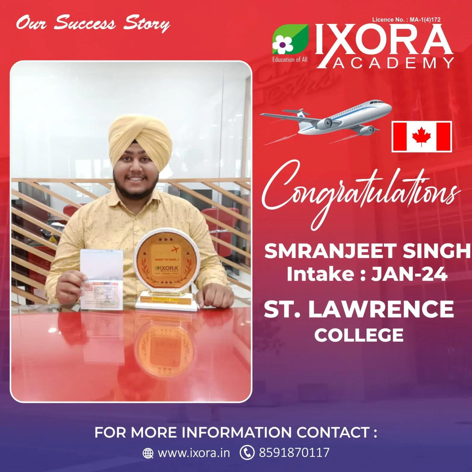 SMRANJEET-SINGH.-Canada-Study-Visa_Ixora