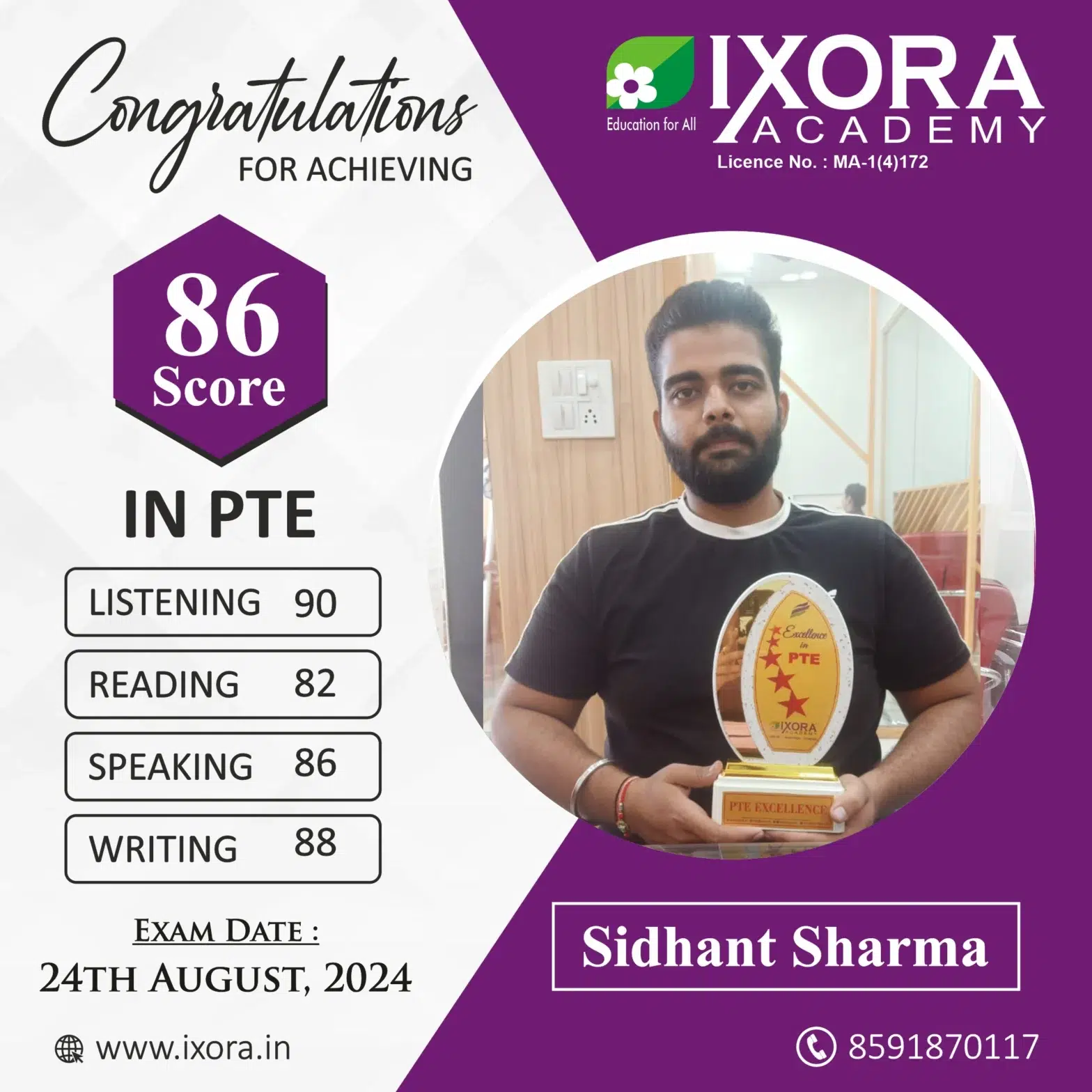 Sidhant-Sharma.-PTE_Ixora